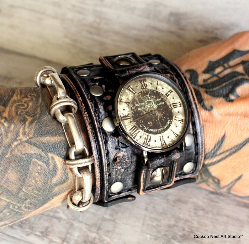 Vintage Leather online Cuff AG79